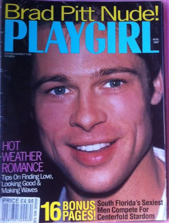 brad pitt in playgirl magazine